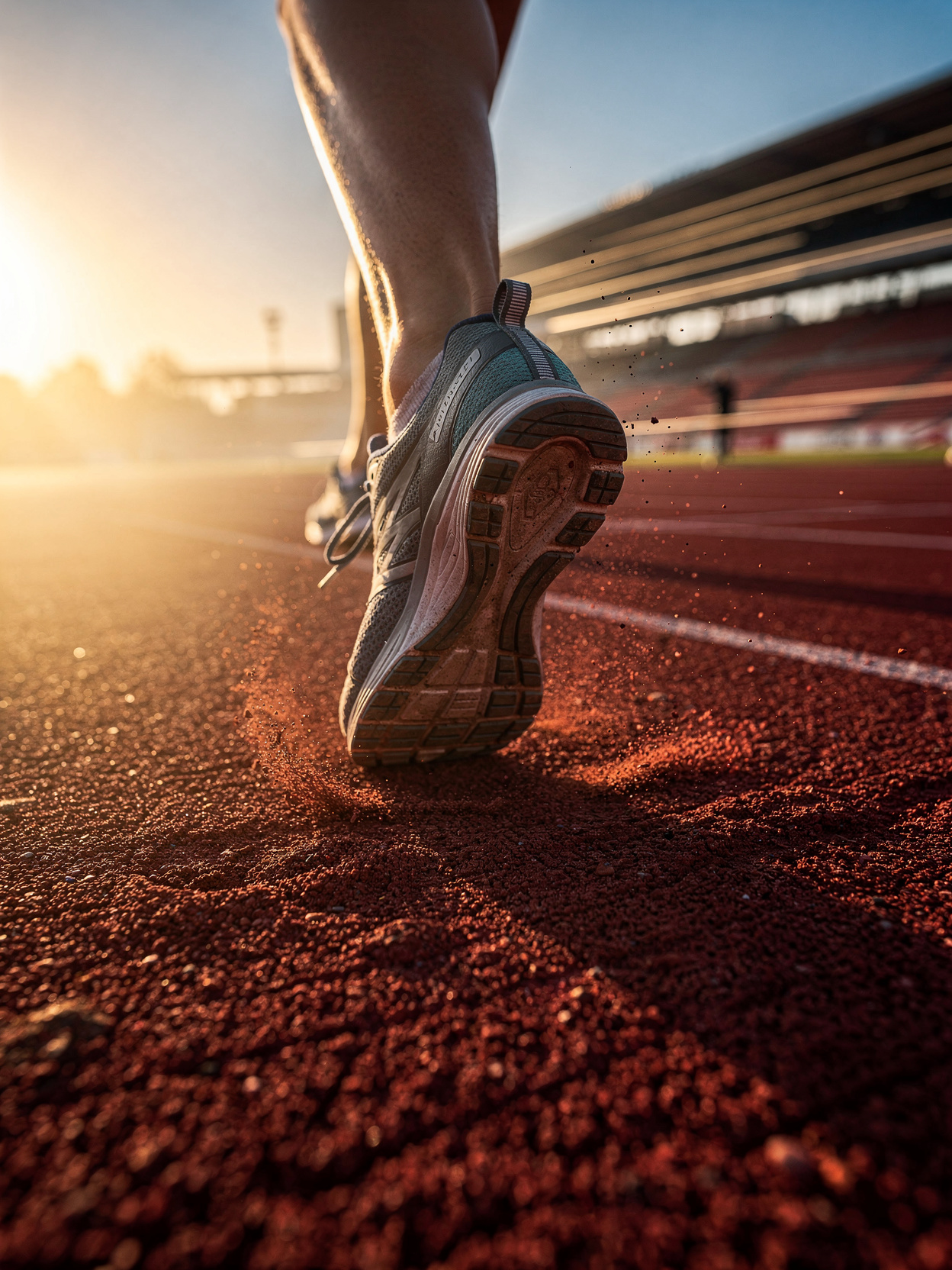 Runner on a track